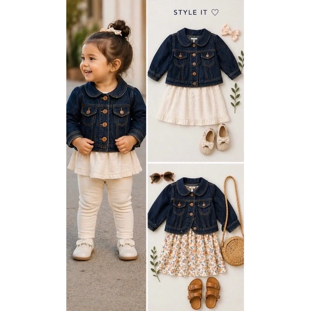 Baby Gap Denim Jacket 18–24M Classic‎ Mini Wardrobe Essential
